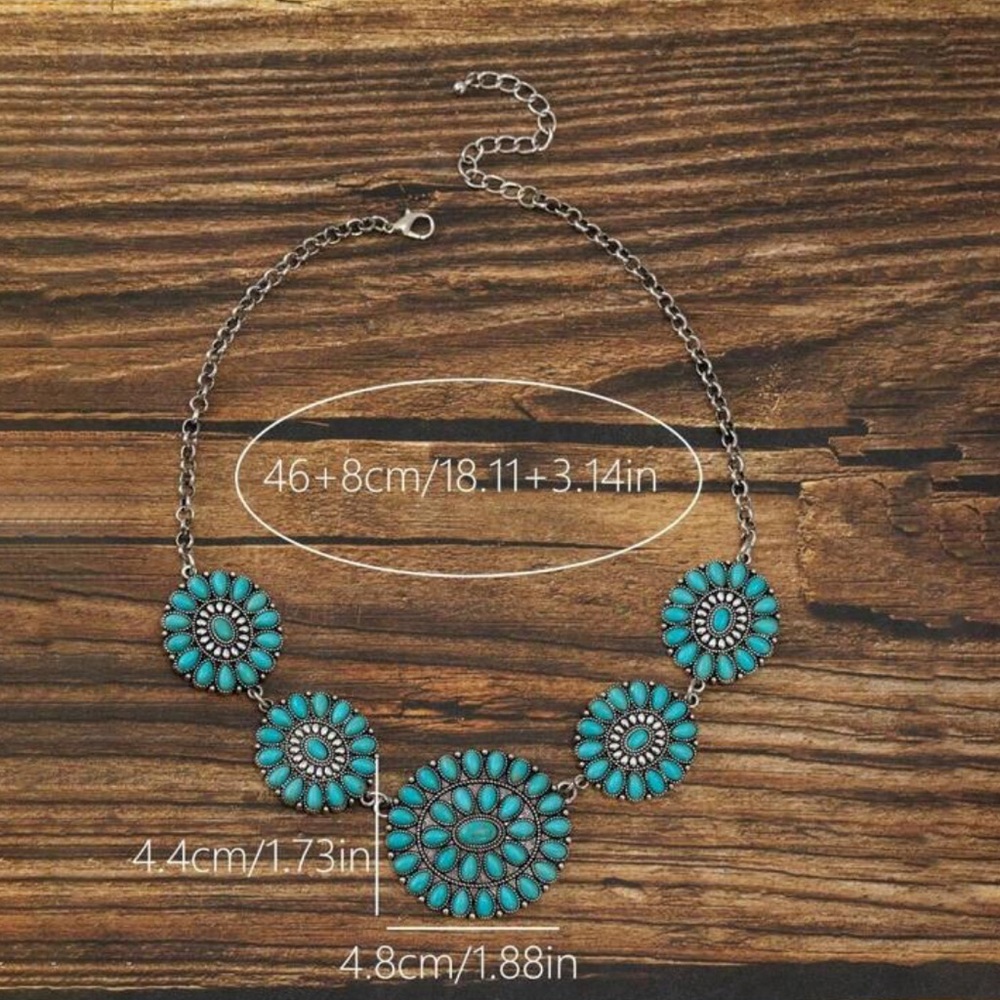 Turquoise Pendant Western Boho Necklace (Today’s Sale Pick!) - Picture 3 of 3